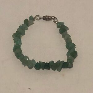 Jade Crystal Bead Bracelet